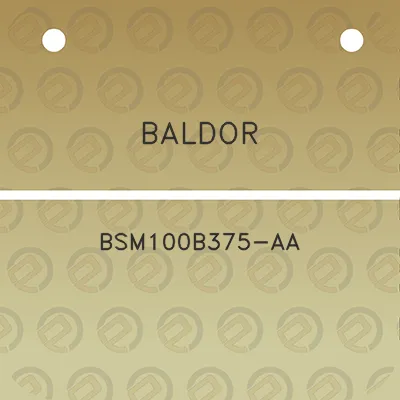 baldor-bsm100b375-aa