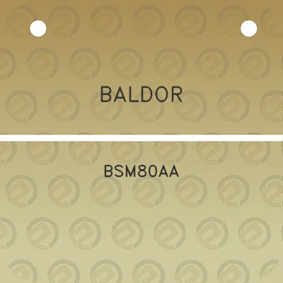 baldor-bsm80aa