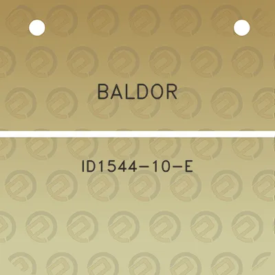 baldor-id1544-10-e