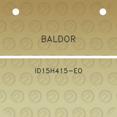 baldor-id15h415-eo