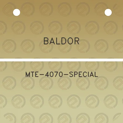 baldor-mte-4070-special