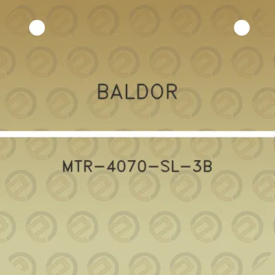 baldor-mtr-4070-sl-3b