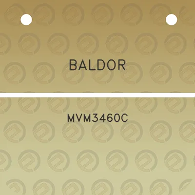 baldor-mvm3460c