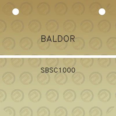 baldor-sbsc1000