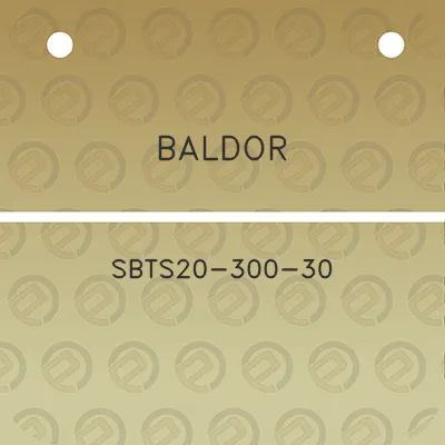 baldor-sbts20-300-30