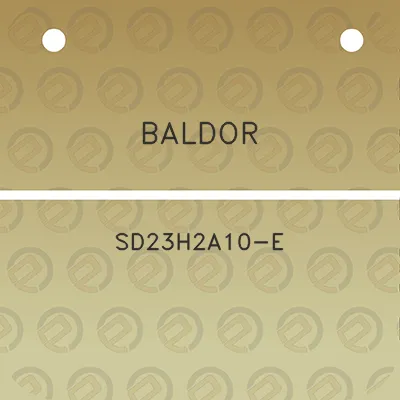 baldor-sd23h2a10-e