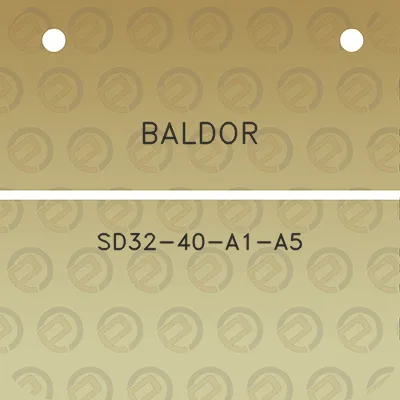 baldor-sd32-40-a1-a5