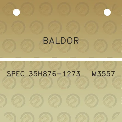 baldor-spec-35h876-1273-m3557