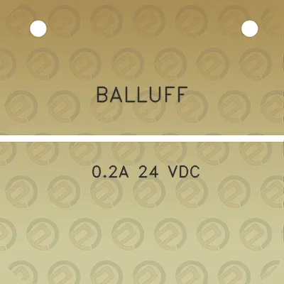 balluff-02a-24-vdc