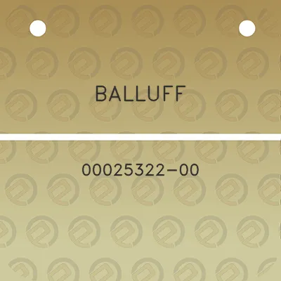 balluff-00025322-00