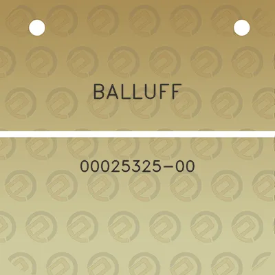 balluff-00025325-00