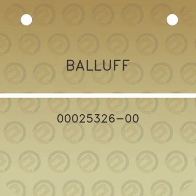 balluff-00025326-00