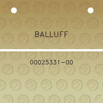 balluff-00025331-00