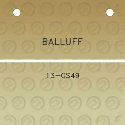 balluff-13-gs49