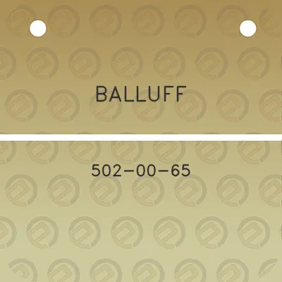 balluff-502-00-65