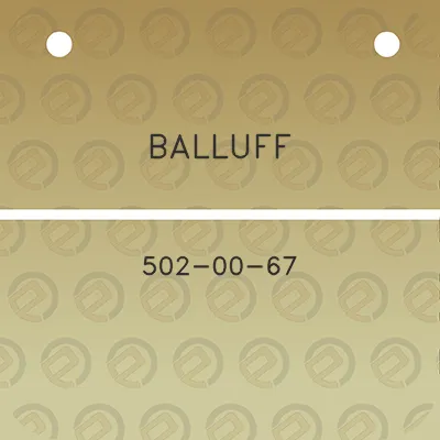 balluff-502-00-67