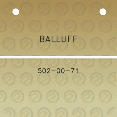 balluff-502-00-71