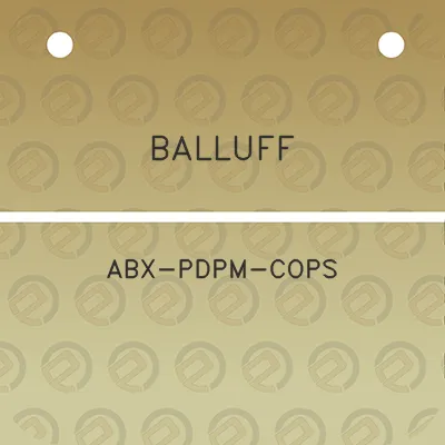 balluff-abx-pdpm-cops