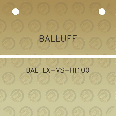 balluff-bae-lx-vs-hi100