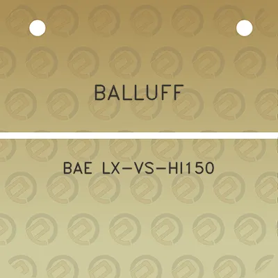 balluff-bae-lx-vs-hi150