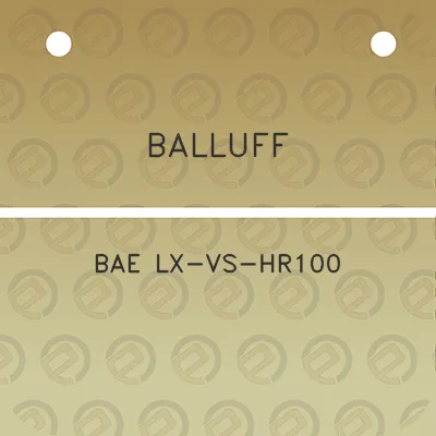 balluff-bae-lx-vs-hr100