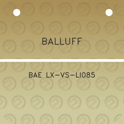 balluff-bae-lx-vs-li085