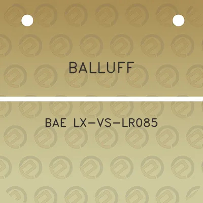 balluff-bae-lx-vs-lr085