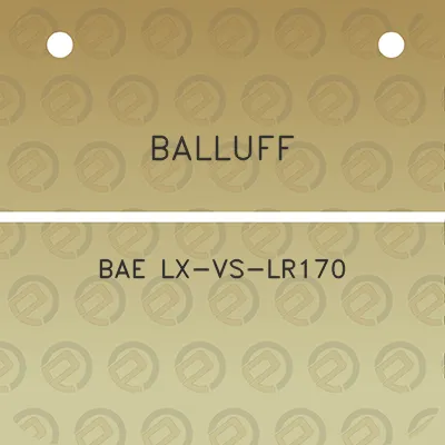 balluff-bae-lx-vs-lr170