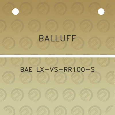 balluff-bae-lx-vs-rr100-s