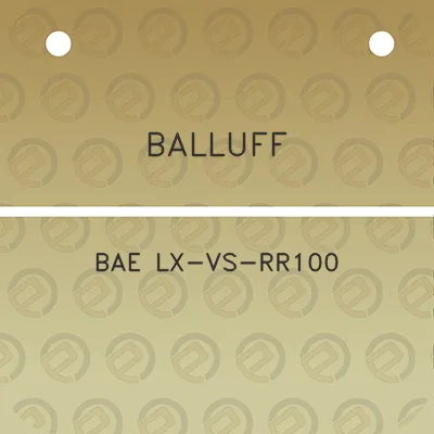 balluff-bae-lx-vs-rr100