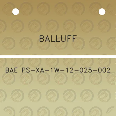 balluff-bae-ps-xa-1w-12-025-002