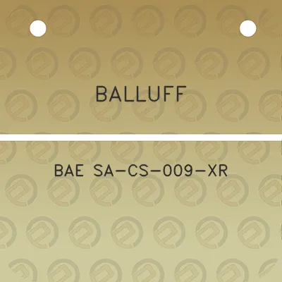 balluff-bae-sa-cs-009-xr