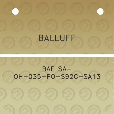 balluff-bae-sa-oh-035-po-s92g-sa13