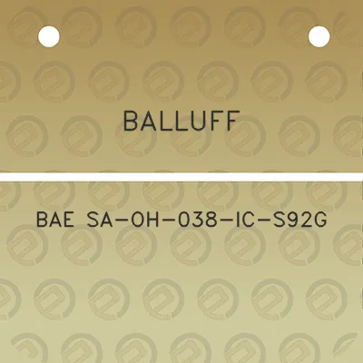 balluff-bae-sa-oh-038-ic-s92g