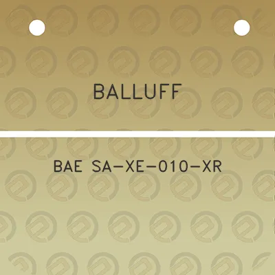 balluff-bae-sa-xe-010-xr