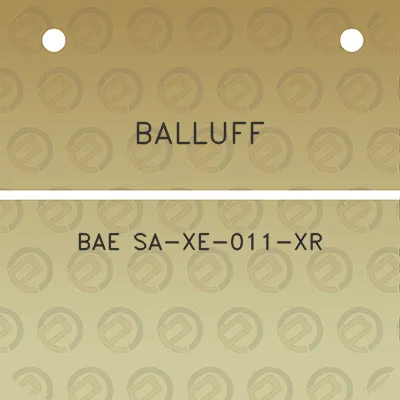 balluff-bae-sa-xe-011-xr