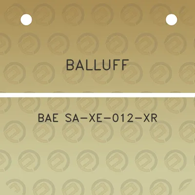 balluff-bae-sa-xe-012-xr