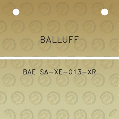 balluff-bae-sa-xe-013-xr