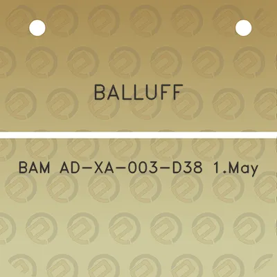 balluff-bam-ad-xa-003-d38-1may