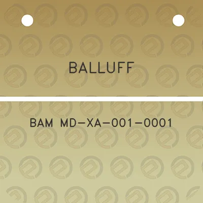 balluff-bam-md-xa-001-0001