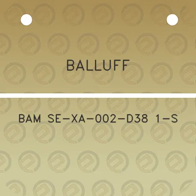 balluff-bam-se-xa-002-d38-1-s