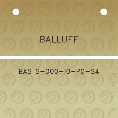 balluff-bas-s-000-i0-p0-s4