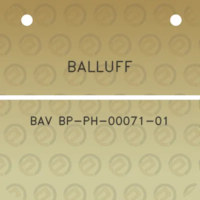 balluff-bav-bp-ph-00071-01