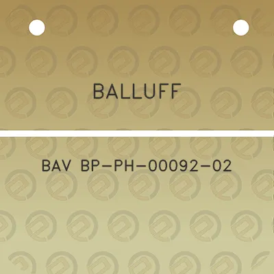 balluff-bav-bp-ph-00092-02