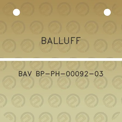 balluff-bav-bp-ph-00092-03