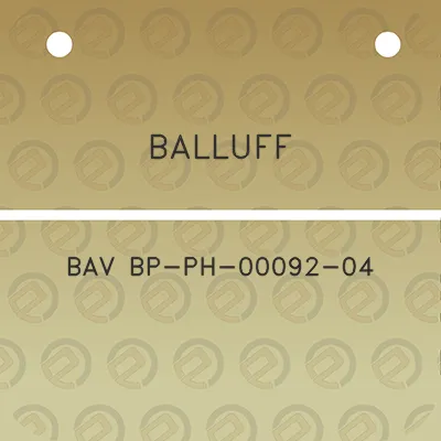 balluff-bav-bp-ph-00092-04