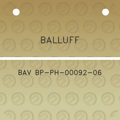 balluff-bav-bp-ph-00092-06