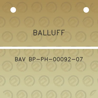 balluff-bav-bp-ph-00092-07