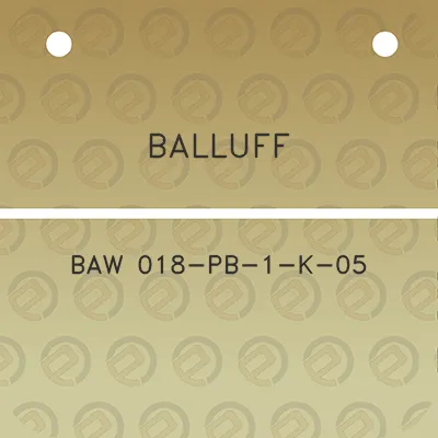 balluff-baw-018-pb-1-k-05