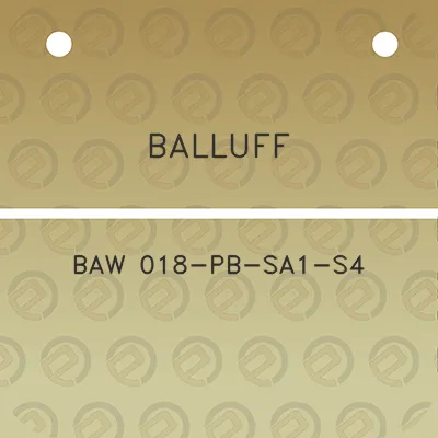 balluff-baw-018-pb-sa1-s4